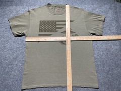 ROTHCO Large US Marines Corps USA Flage Military Grunt Shirt Veteran OD Green
