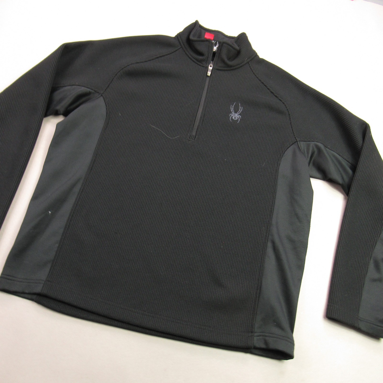 Spyder Shirt Mens Large 1/4 Zip Long Sleeve Outdoor Black Casual Lightweight gallery