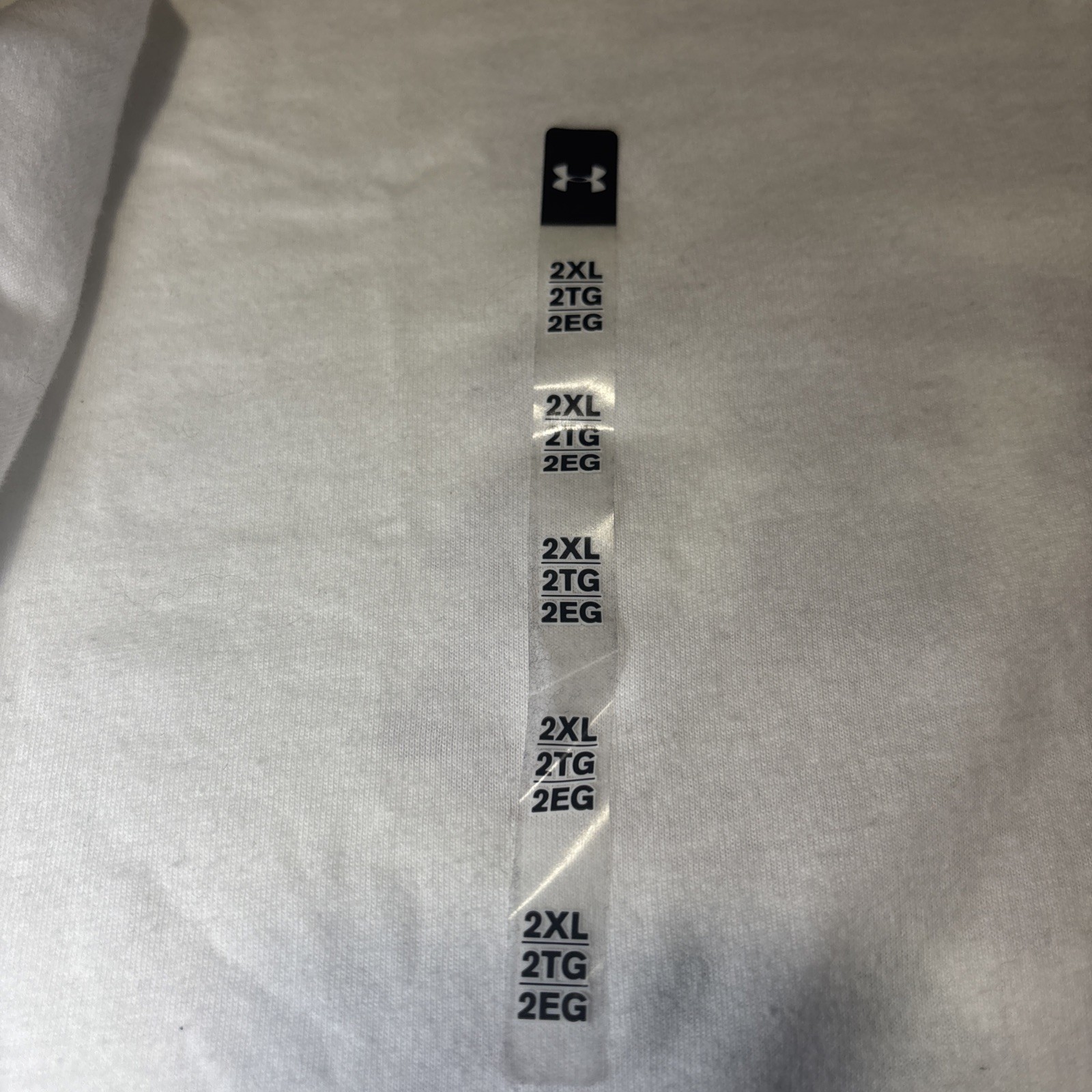 Under Armour Men's Extra Large XXL 2XL Vintage Type T-Shirt White Loose NWT gallery
