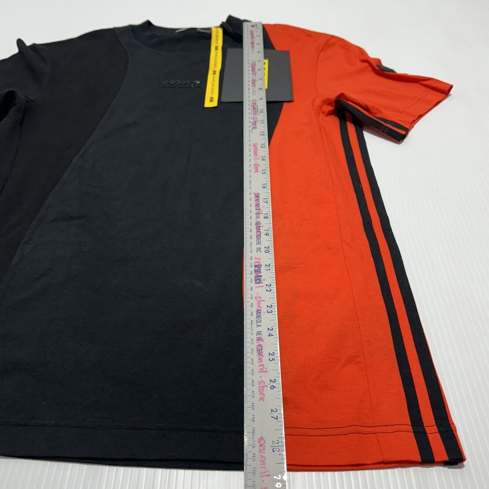 NWT Moncler x Adidas T-Shirt Size M Black Orange Cotton Short Sleeve $380 #NXNB gallery