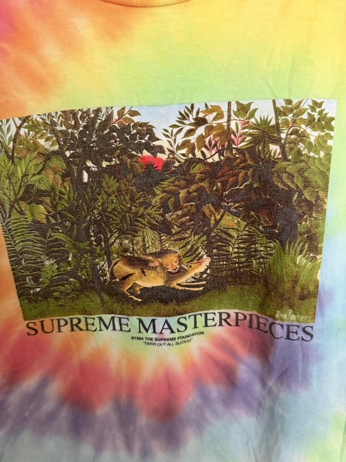 Supreme Masterpieces Tee Size Large Hand Tie-Died gallery