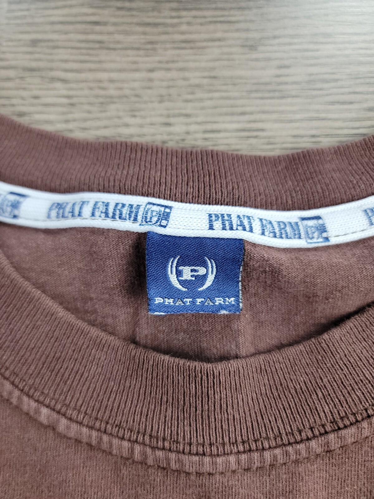 Vintage Phat Farm Shirt Long Sleeve Size XL Brown Streetwear Hip Hop Y2K Baggy gallery