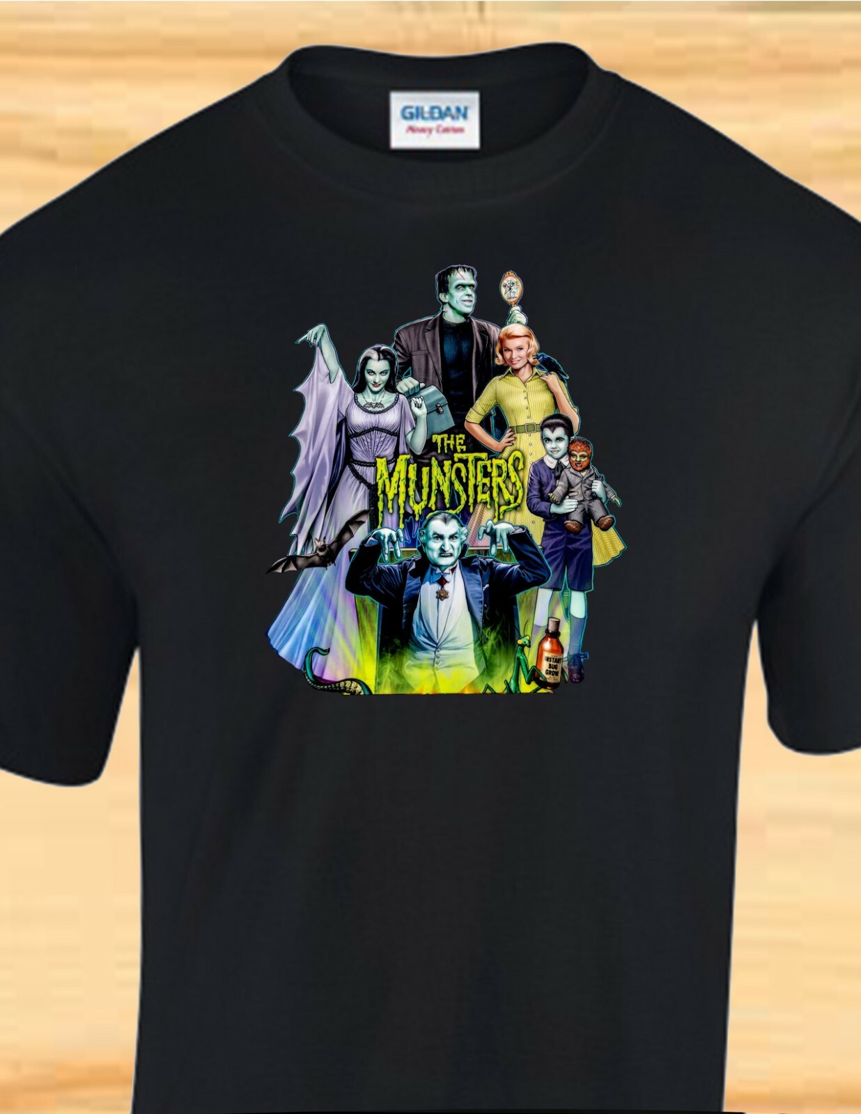 THE MUNSTERS – Herman, Lily, Eddie, Marilyn, Grandpa – Funny TV Show – T-SHIRT