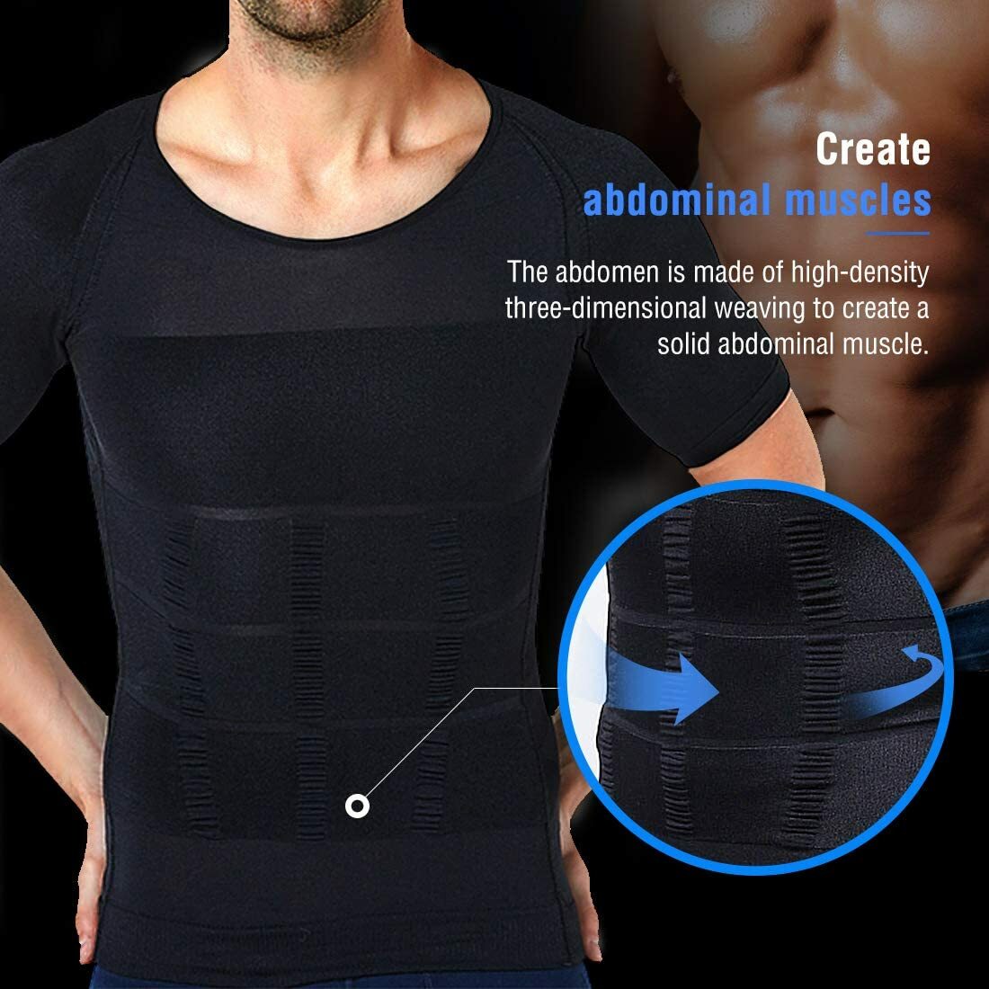 CGTFY Gynecomastia Compression Tank Top Men Classic Athletic Body Shaper Vest US gallery
