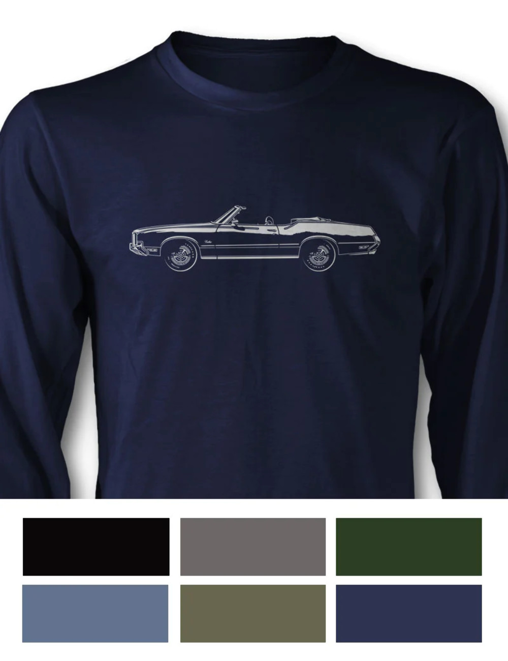 1972 Oldsmobile Cutlass Supreme Convertible Long Sleeves T-Shirt - 6 Colors gallery