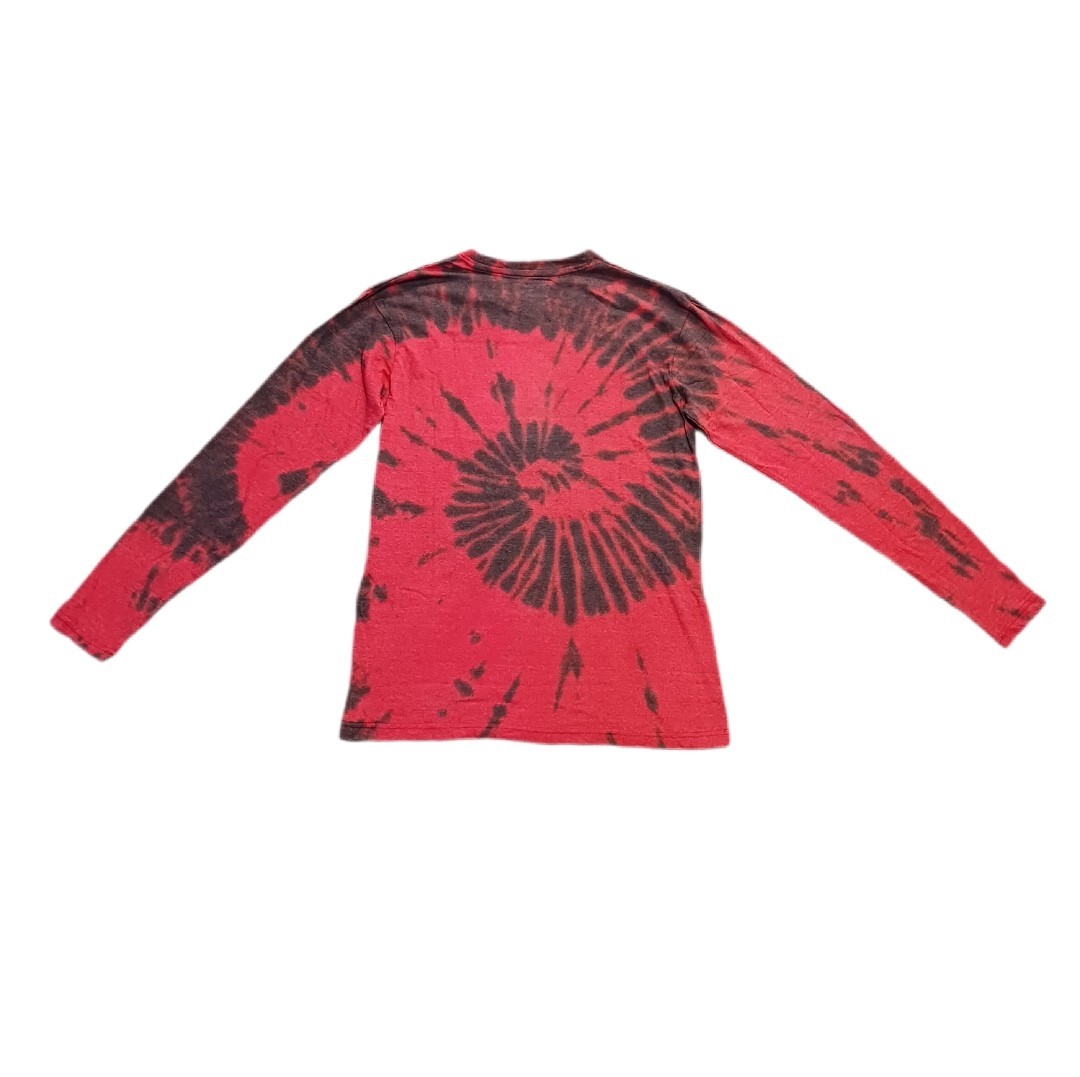 Reason Brand Mens Size Medium T Shirt Red & Black Tye Dye Long Sleeve (READ) gallery