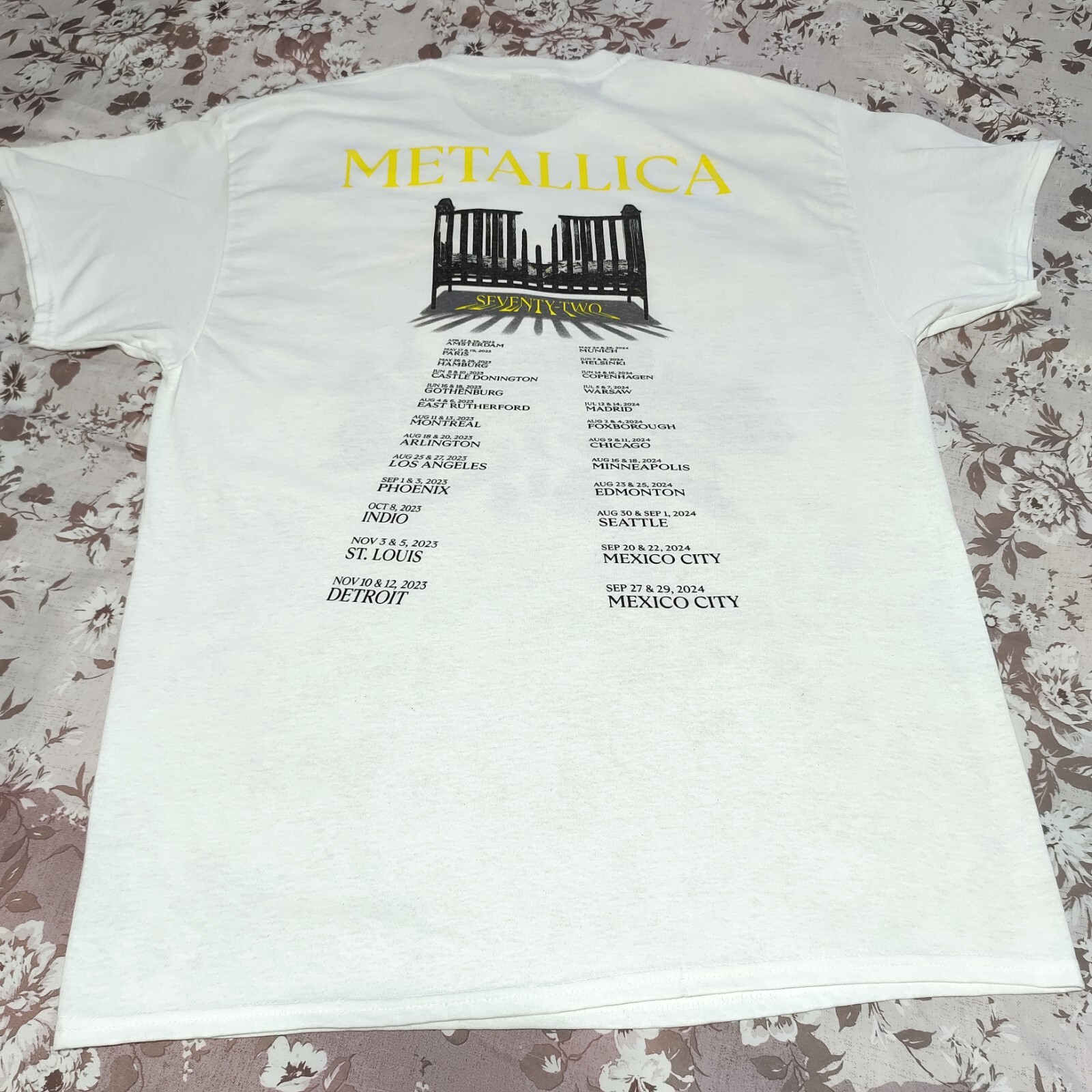 Metallica XL Sofi Stadium Official Simplified T Shirt Gildan gallery
