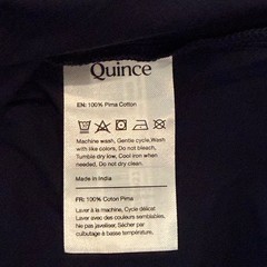 Quince Tee Set 100% Pima Cotton Luxe Touch Long Sleeve Lot of 2 Olive Navy NWOT