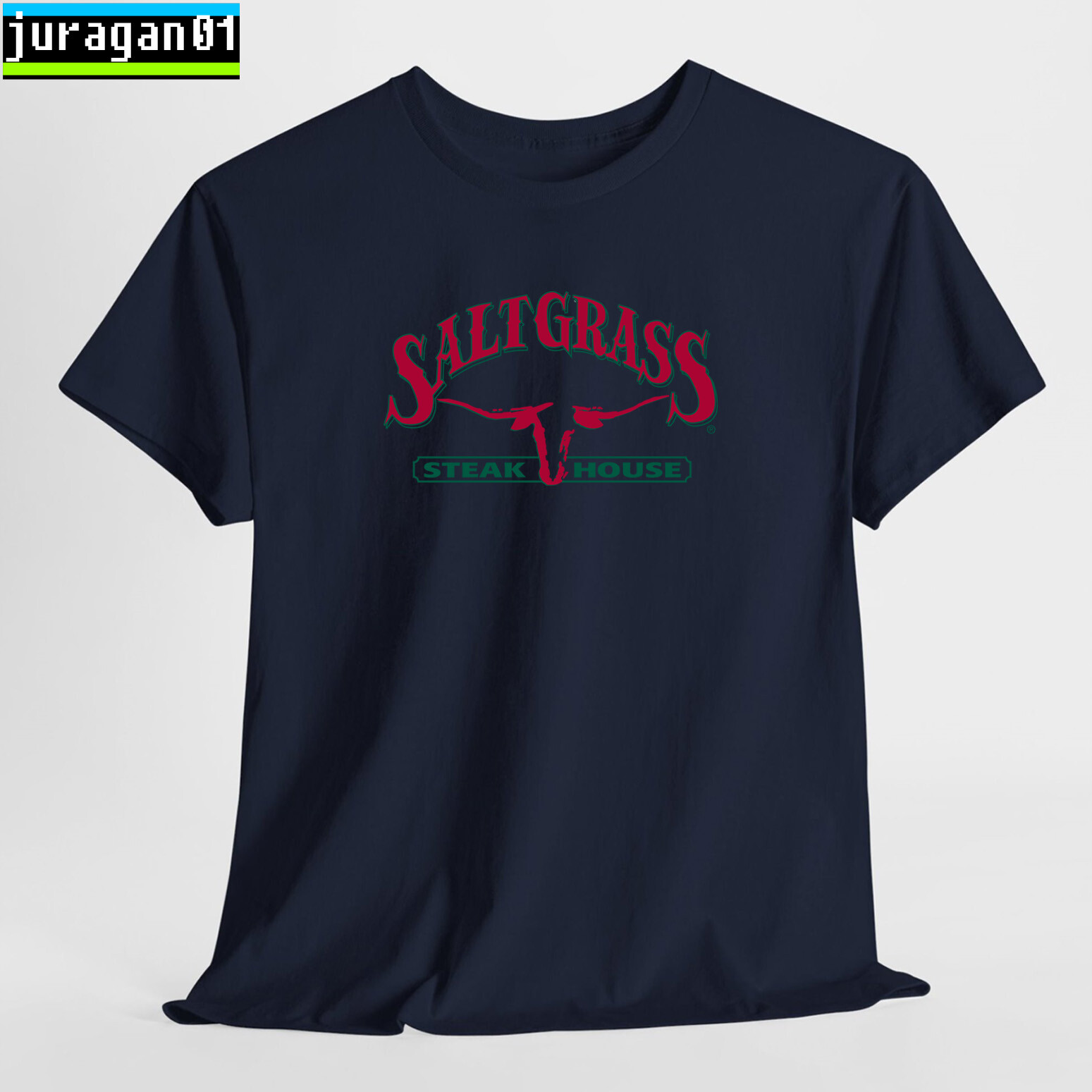 Saltgrass Steak House Logo Black/Navy/Sport Grey/White/Choco T-Shirt S-5XL gallery