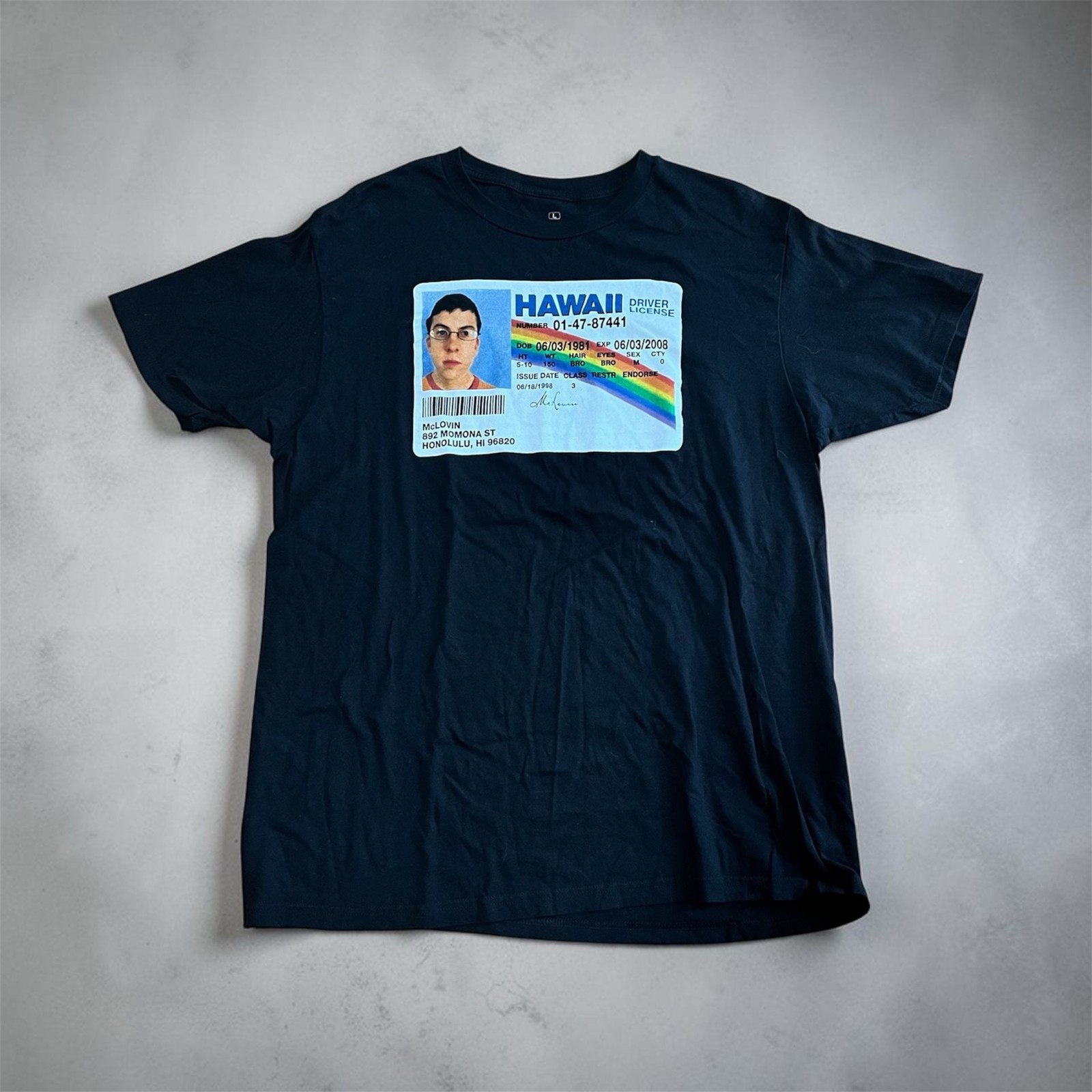 Ripple Junction Superbad McLovin Hawaii ID License Graphic T-Shirt gallery