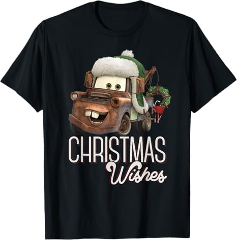 Disney Cars Tow Mater Christmas Wishes Por T-Shirt Size S - 5XL Gift For Friends gallery