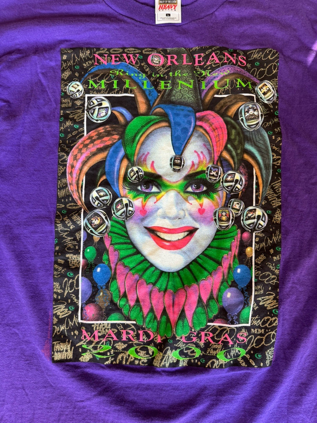 NEW ORLEANS MILLENIUM 2000 Y2K MARDI GRAS Shirt Artwork By Andrea Mistretta gallery