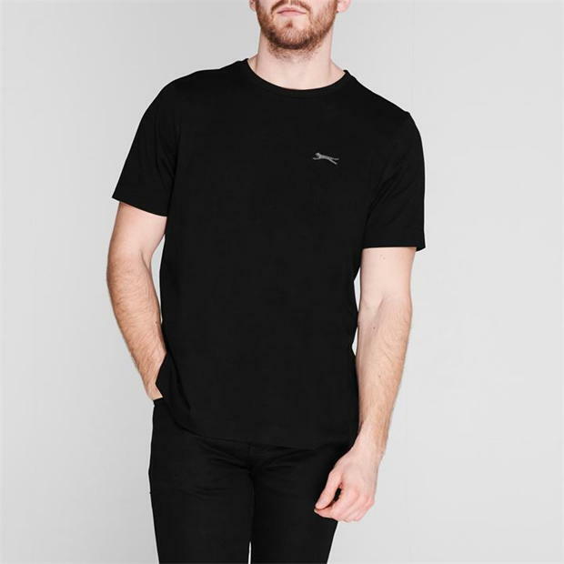 Mens Slazenger 100% Cotton Plain Crew Neck T Shirt XS S M L XL XXL 3XL 4XL BNWT gallery