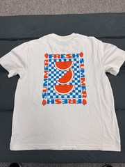Original Use White Graphic Drop Shoulder Heavyweight Boxy Fit T-Shirt Men’s XXL