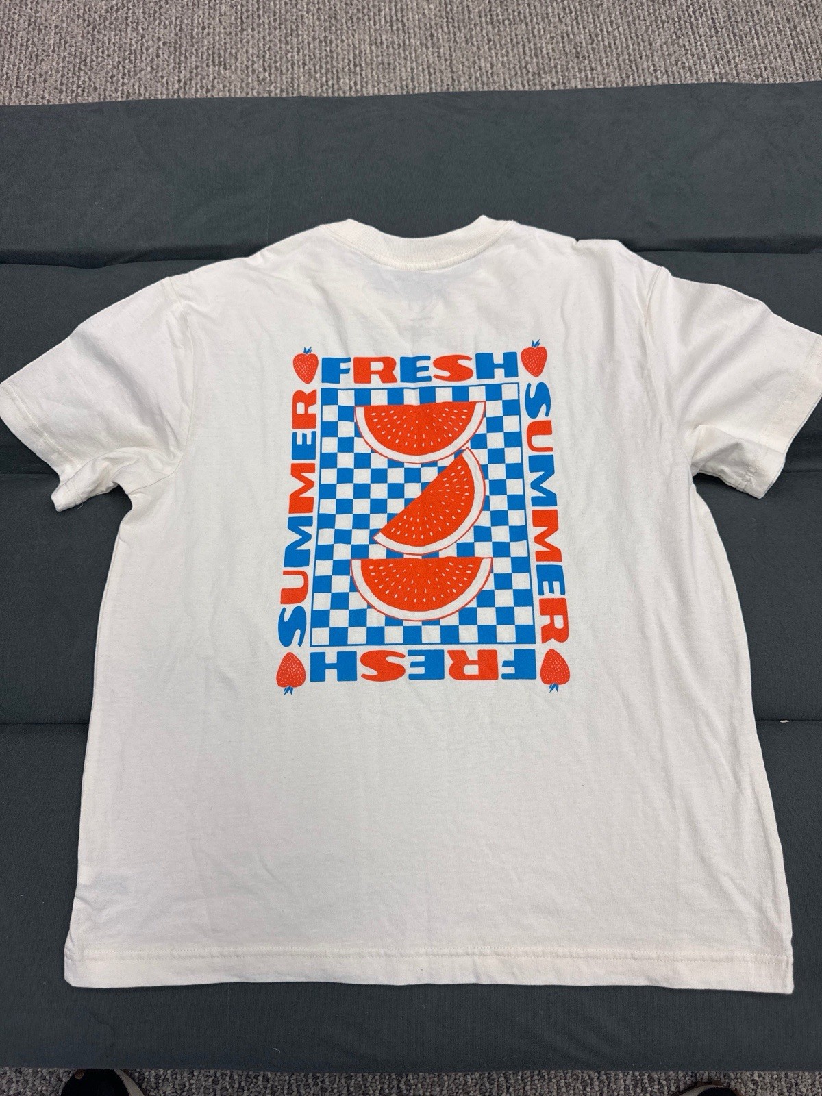 Original Use White Graphic Drop Shoulder Heavyweight Boxy Fit T-Shirt Men's XXL gallery