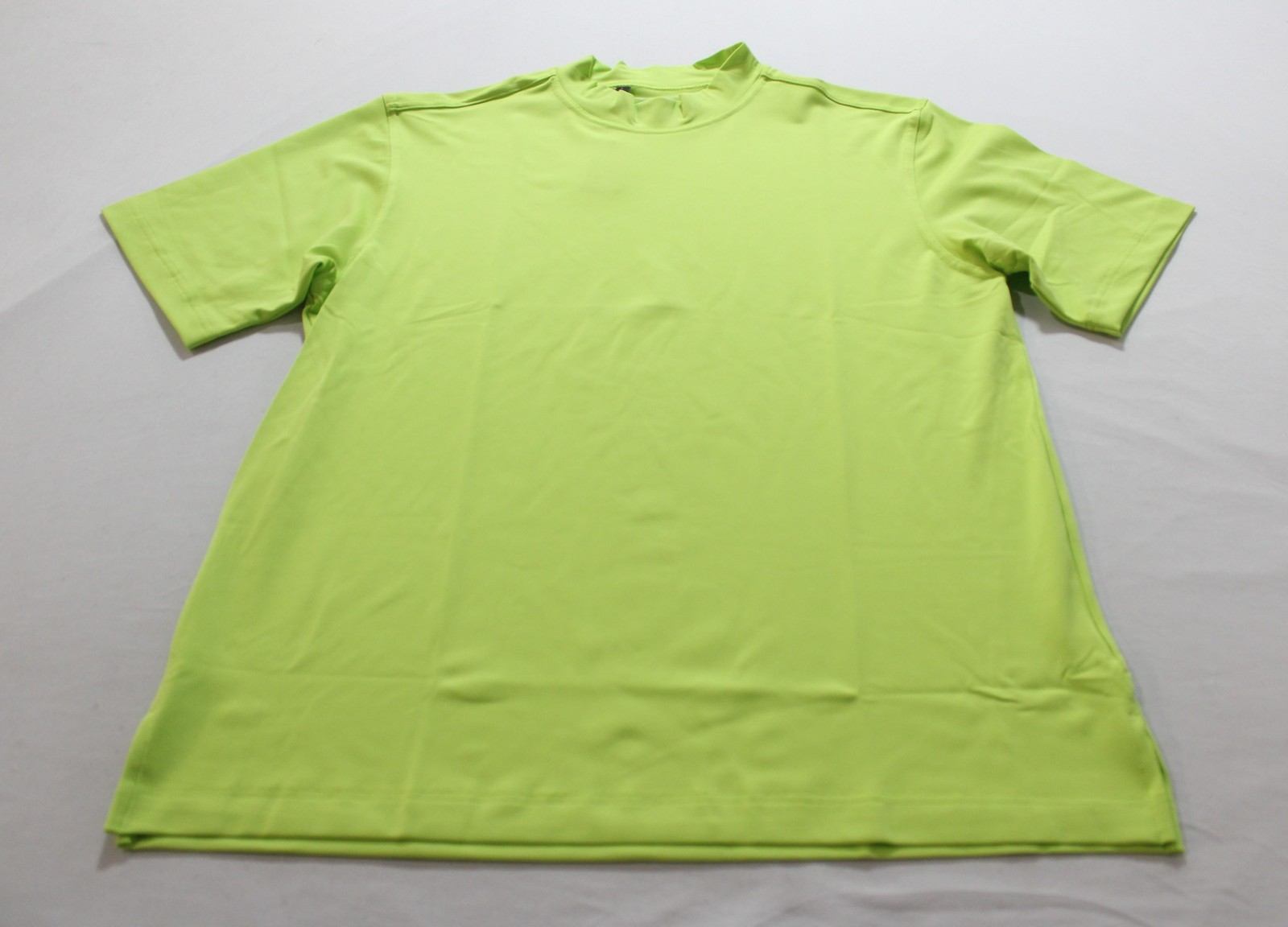 Monterey Club Men’s Solid Dry Swing Mock Shirt CN6 Apple Green Large NWT