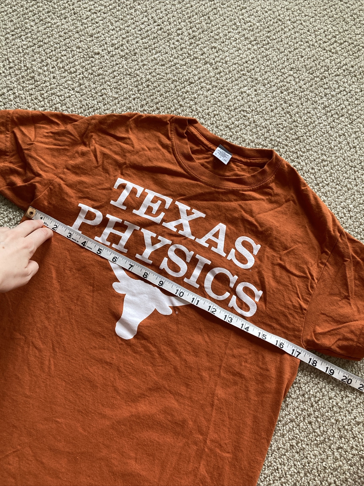 NEW Gildan Texas Physics UT Longhorns T-Shirt Size Small Unisex Burnt Orange gallery