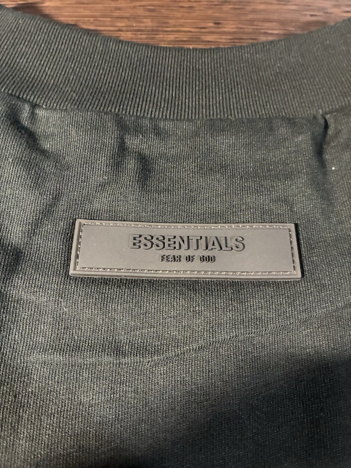 Essentials Fear of God Men's Black Logo Crew Neck Short Sleeve T-Shirt L gallery