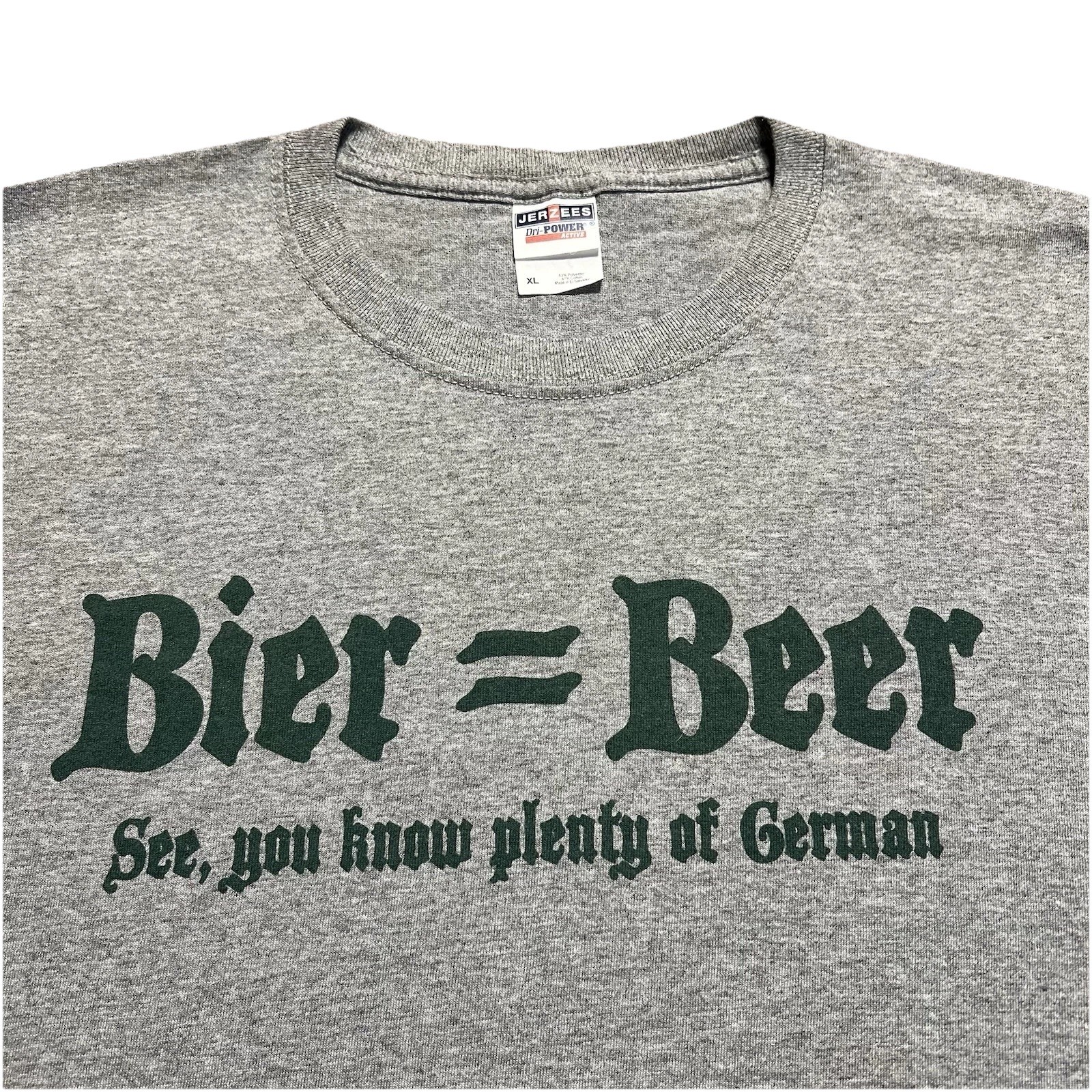 Bier = Beer Funny German T Shirt Schmidt’s Sausage Haus XL gallery