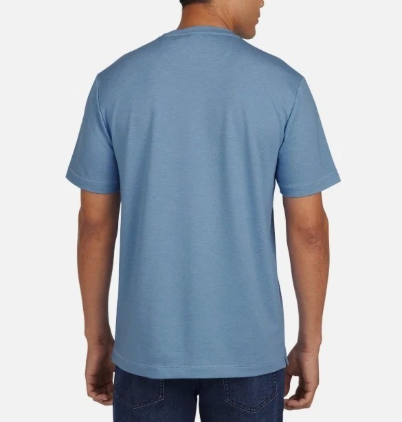Kirkland Signature Men's XXL Blue Pima Cotton Crewneck T-Shirt K1369 gallery
