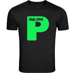 Powerstroke Small chest P Design T-Shirt Unisex Black Color Front & Back S – 5XL