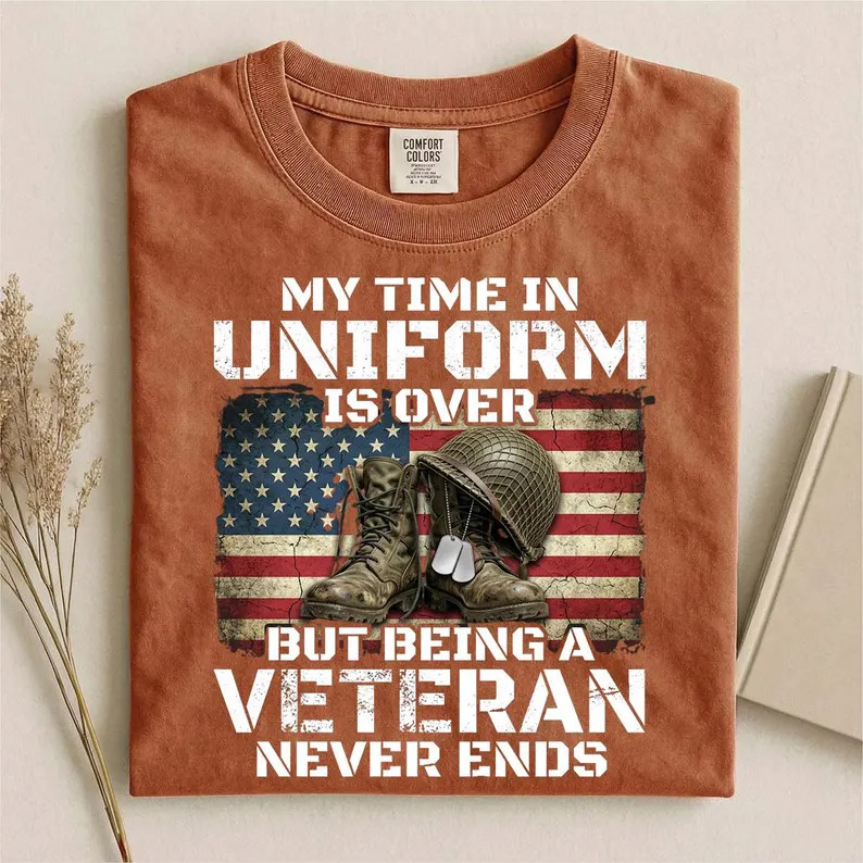 My Time In Uniform Veteran Comfort Tee gallery