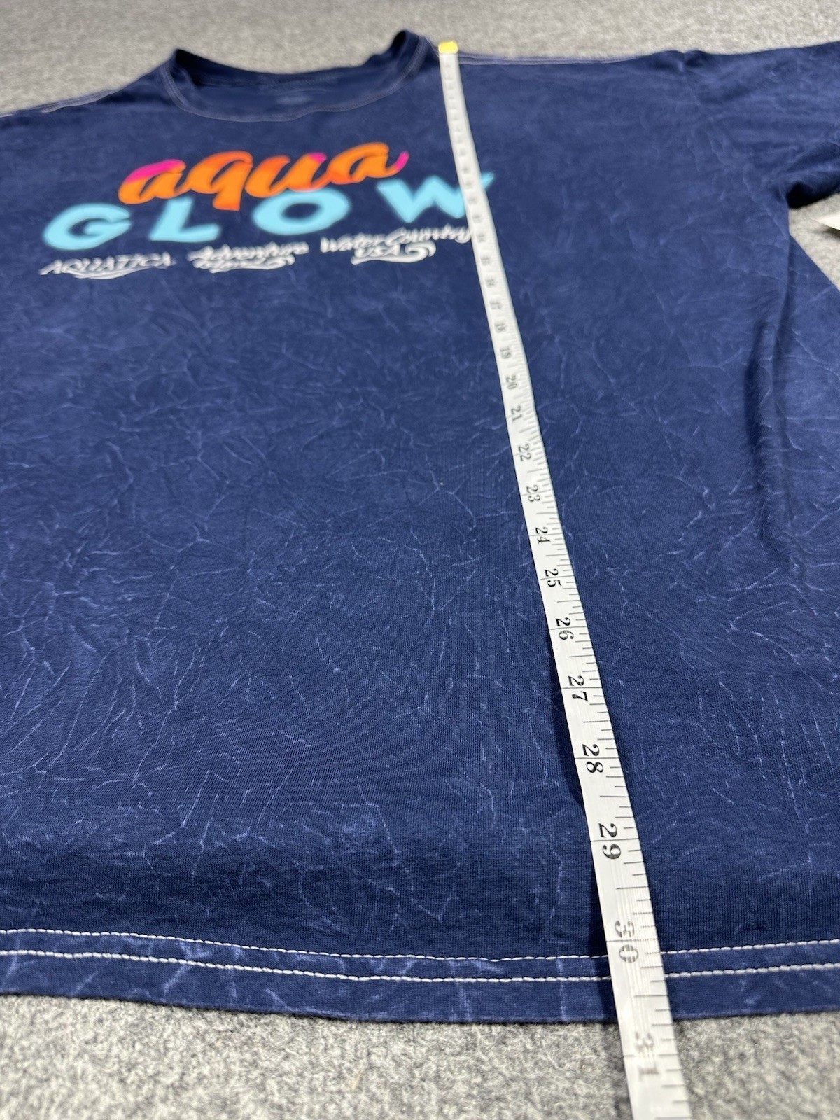 SeaWorld Aquatica Aqua Glow Shirt XXXL 3XL Blue Short Sleeve Cotton NEW gallery