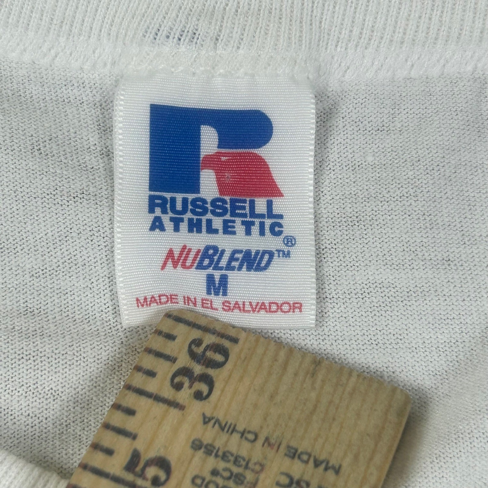 Russell Athletic Boise High Track & Field Graphic T-Shirt Mens Medium White 90s gallery