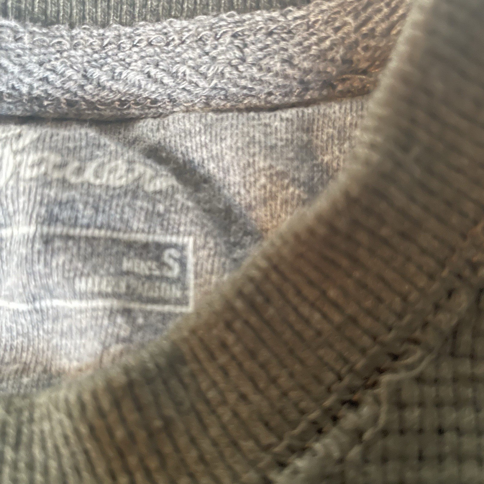 Eddie Bauer Mens Olive Green Waffle Knit Thermal Long Sleeve Shirt Size S gallery