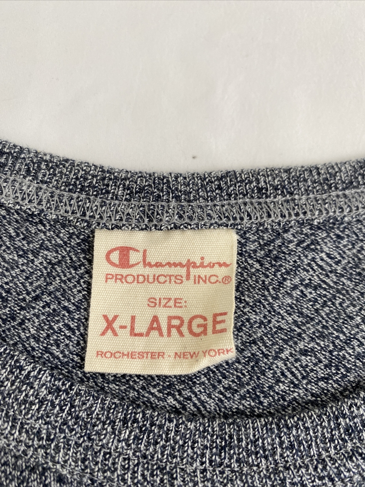 Champion 100% Cotton Heather Charcoal Medium Weight T-Shirt, Men's Size X-Large gallery