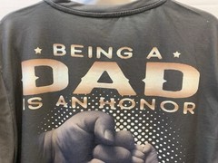 Being a DAD is an HONOR Being a Pop Pop is PRICELESS T-Shirt Mens XL Olive Green