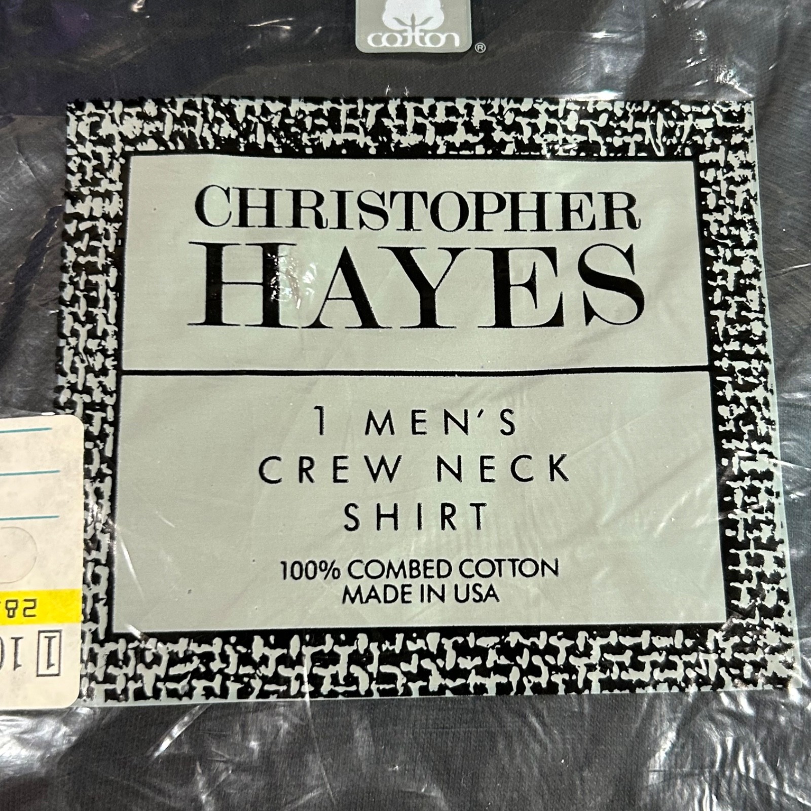 Vintage 90s NEW Mens black crewneck Tshirt Made in USA size L 100% Combed Cotton gallery