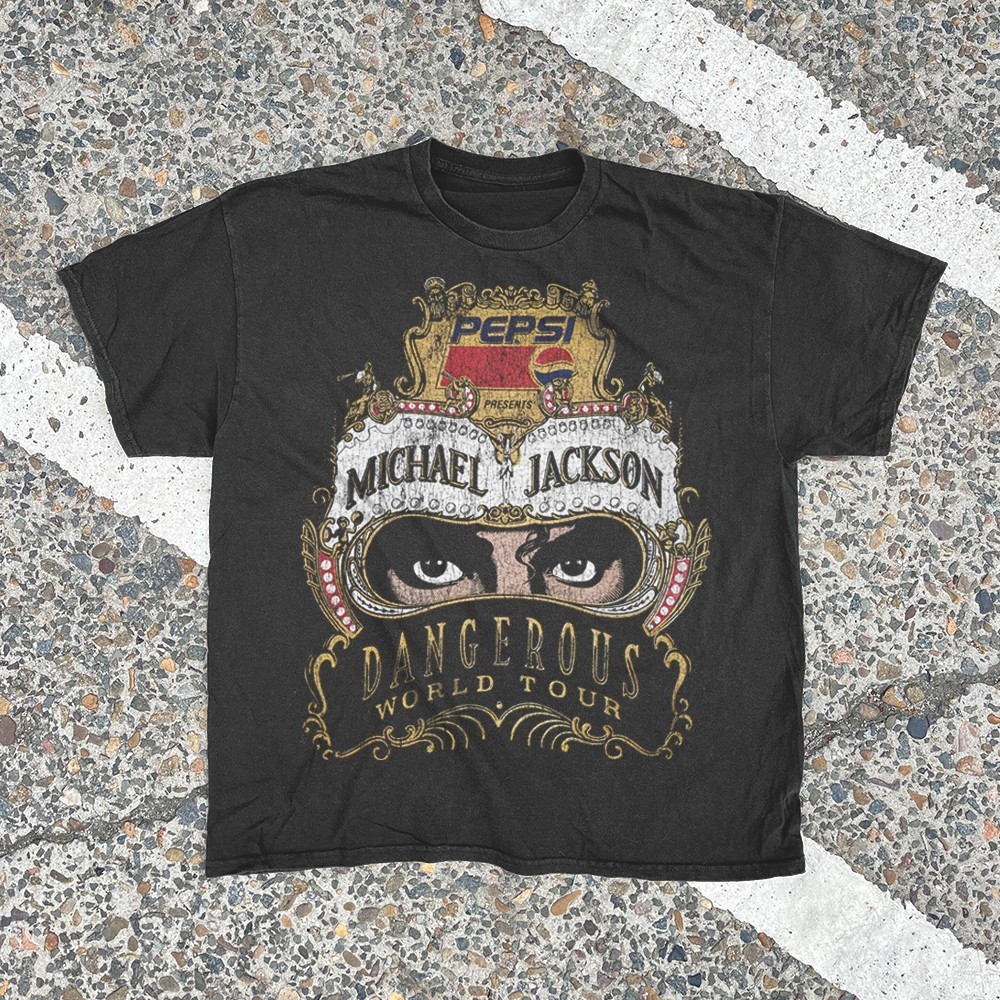 Michael Jackson’s Dangerous 90s Classic T-Shirt Black S