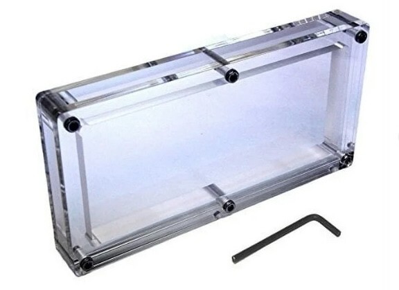 Acrylic Currency Display Holder for 100 Bills Stackable Clear Money Case Stand