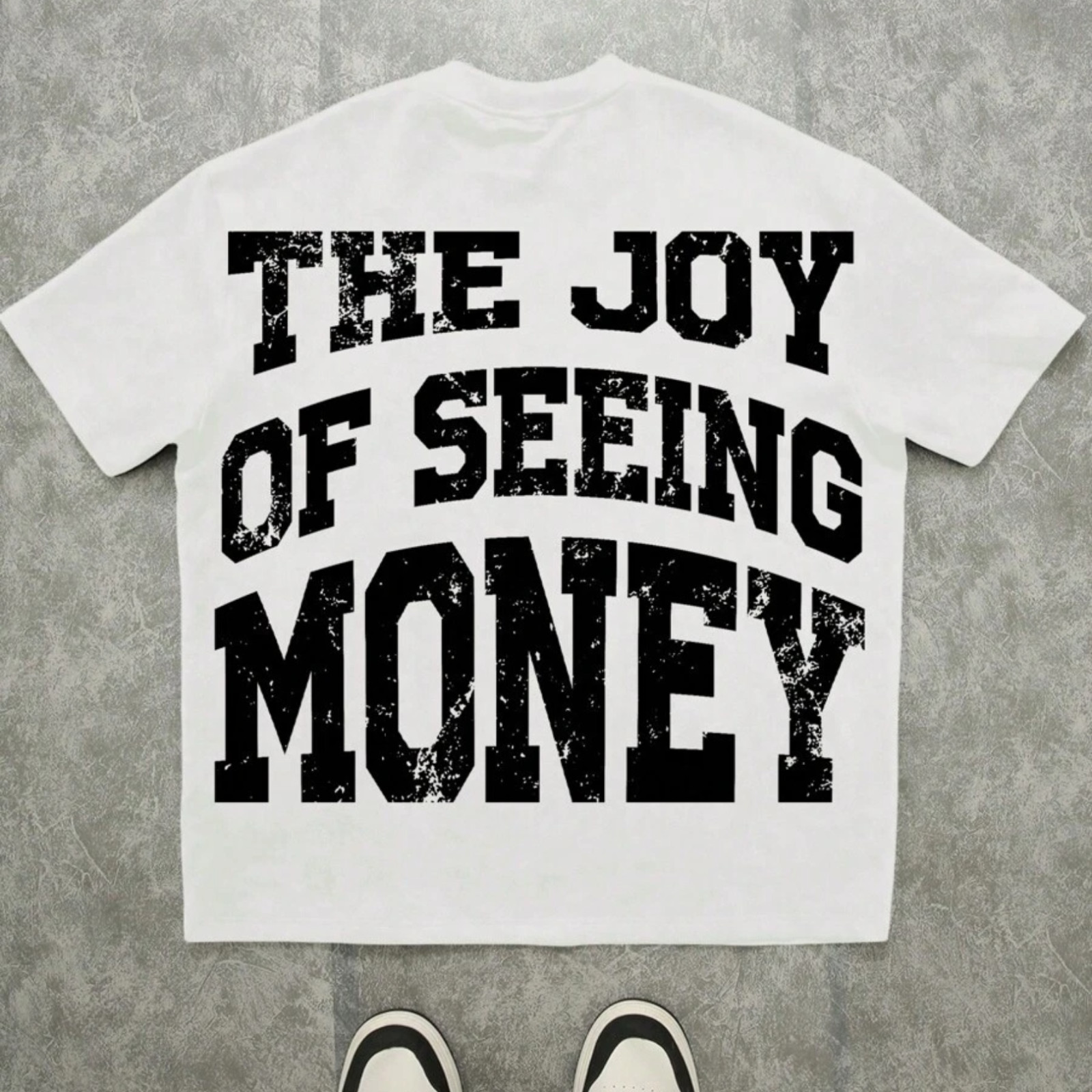 Oversized Hip Hop Graphic T Shirt Dollar Money Print Streetwear Tee Top for Men gallery