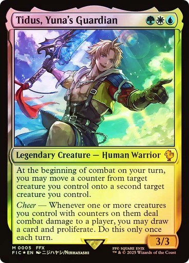 Tidus, Yuna’s Guardian Foil NM MYTHIC MTG Commander: Final Fantasy FIC Near Mint