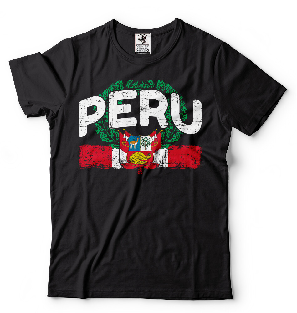 Peru Pride T shirt Peruvian Patriotic T shirt Peruvian Tee Soccer Fan T shirt gallery