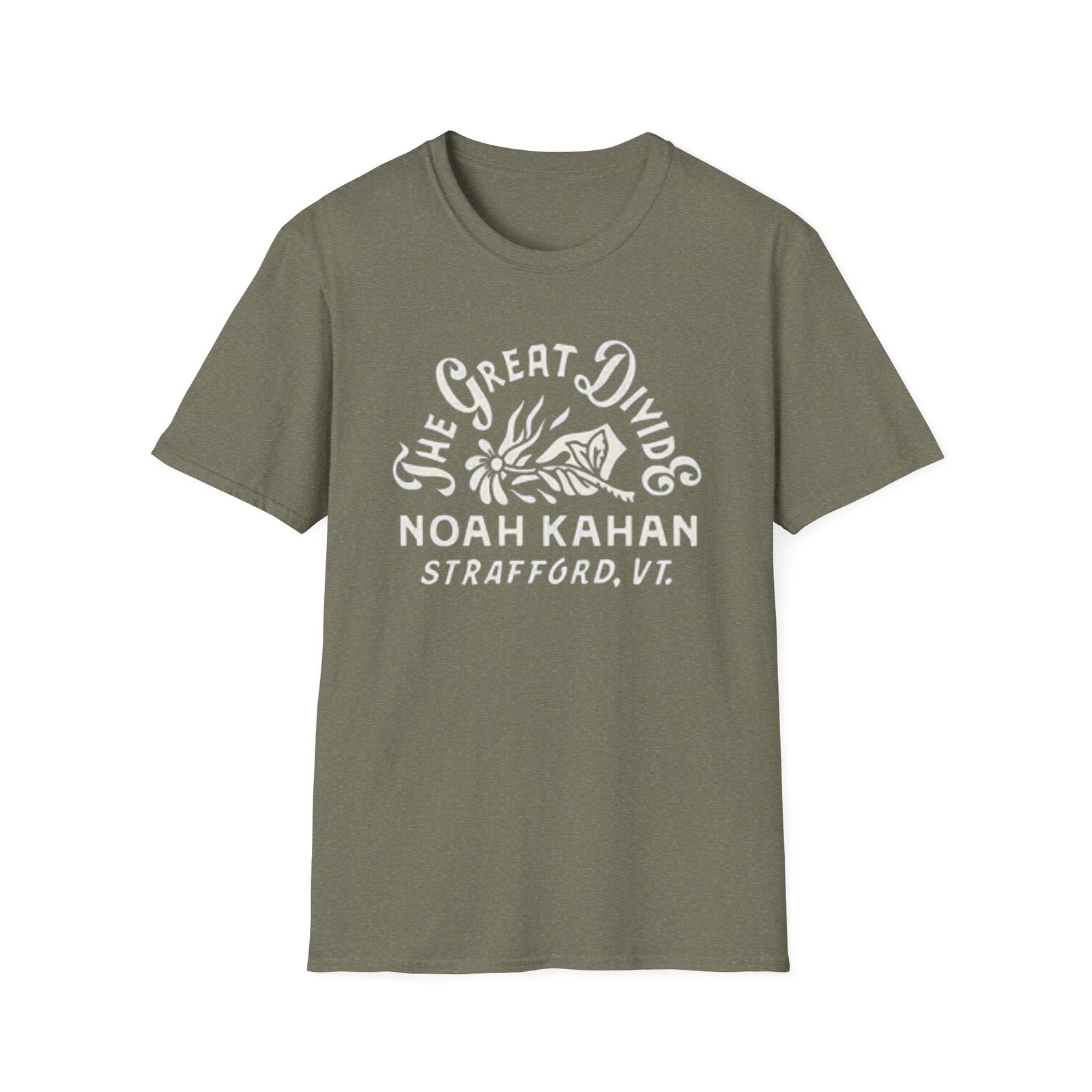 The Great Divide Floral Logo T-Shirt | Vintage Noah Kahan Tee gallery