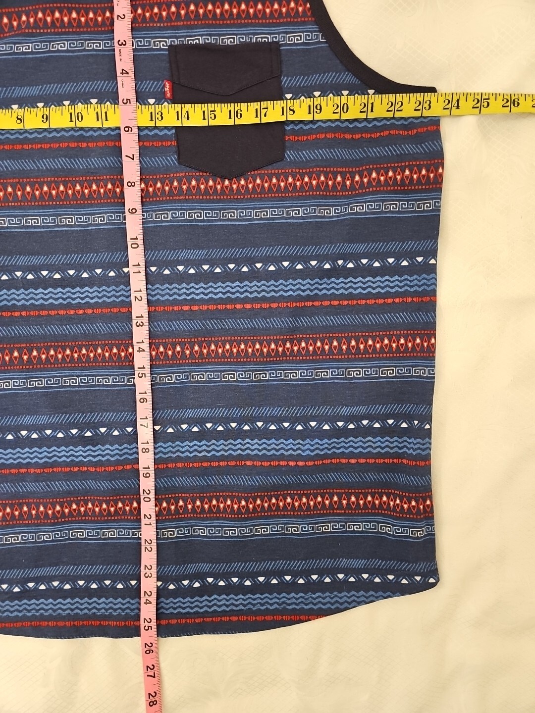 Men’s Levi's 2XL Tank Top Shirt - Striped, Summer, Beach, Pool, Blue, Fashion gallery
