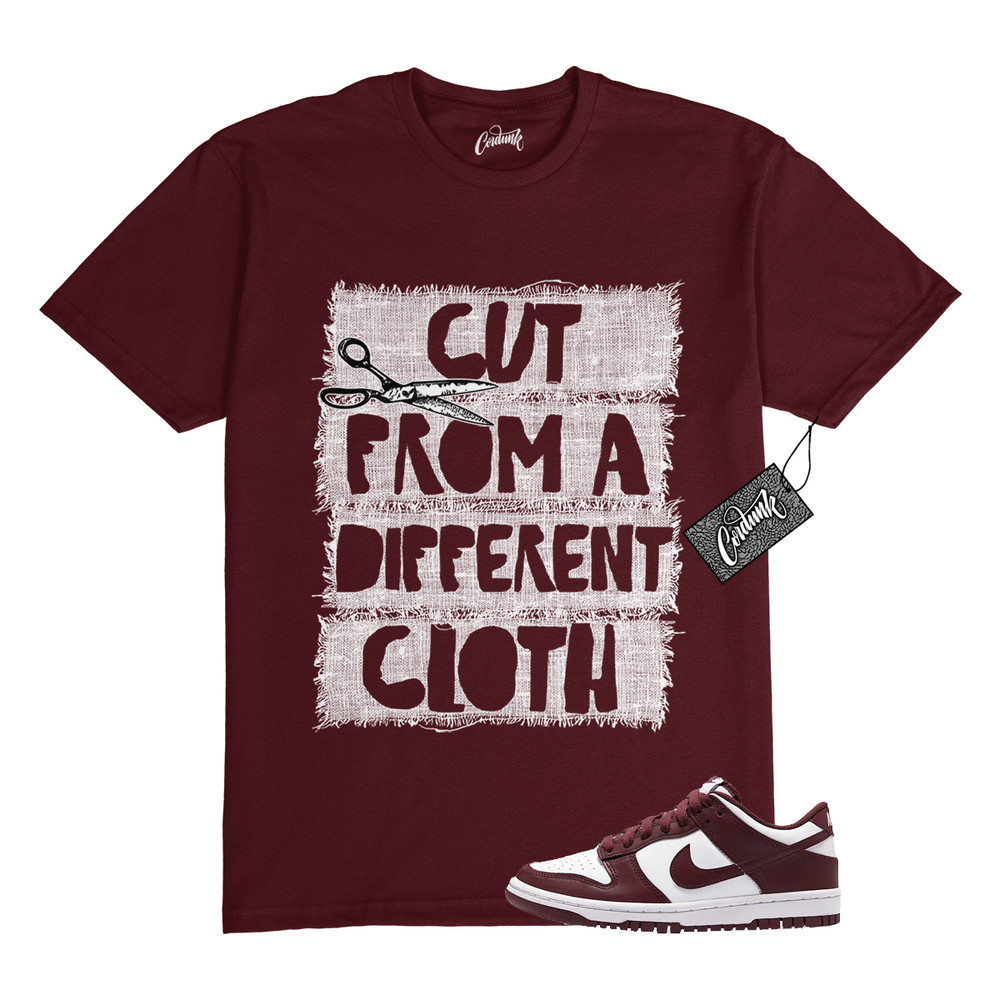 Dunk Team Red White Low Maroon Burgundy T Shirt Match CUT