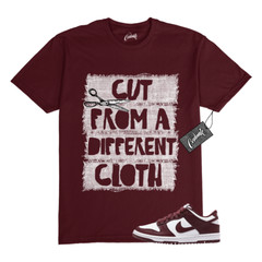 Dunk Team Red White Low Maroon Burgundy T Shirt Match CUT