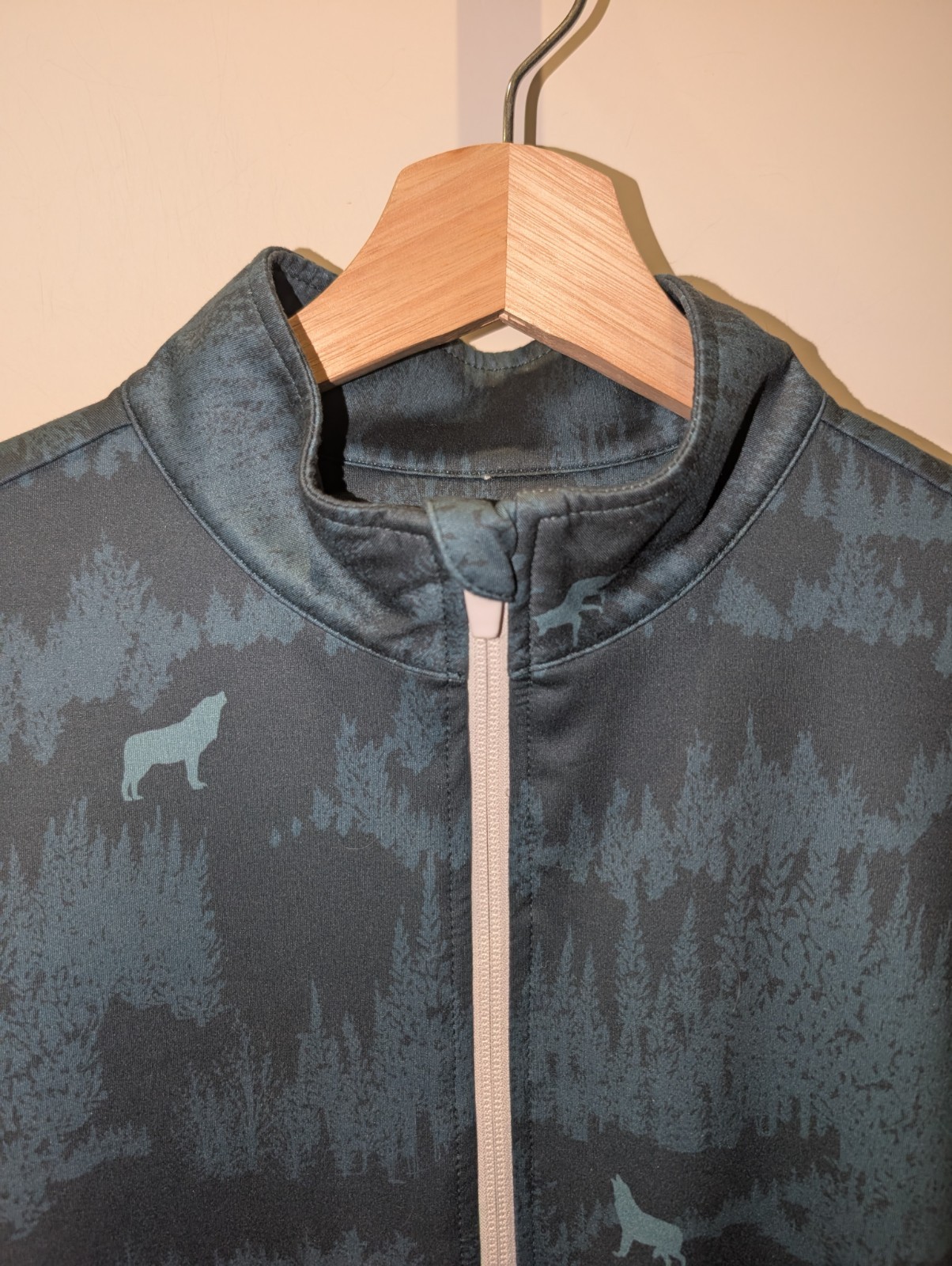 Waggle Quarter 1/4 Zip Pullover Golf Top Mens A Long Sleeve Athletic Wolf Green gallery