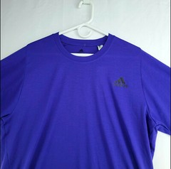 Adidas Climalite FreeLift Men’s Size XL Solid Blue Crew-Neck Athletic T-Shirt