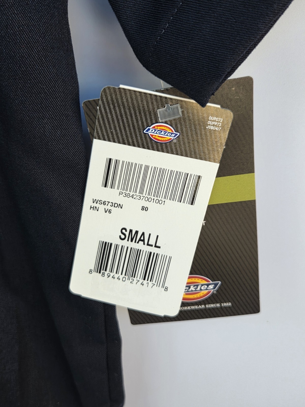 Dickies FLEX Relaxed Fit Button Short Sleeve Work Shirt Men's Small Dark Navy gallery