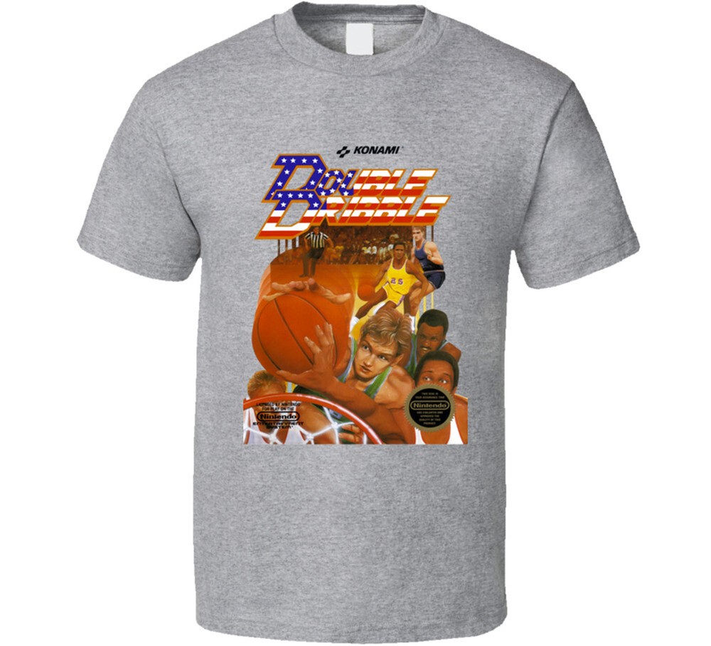 Double Dribble Nes Video Game Cover T Shirt