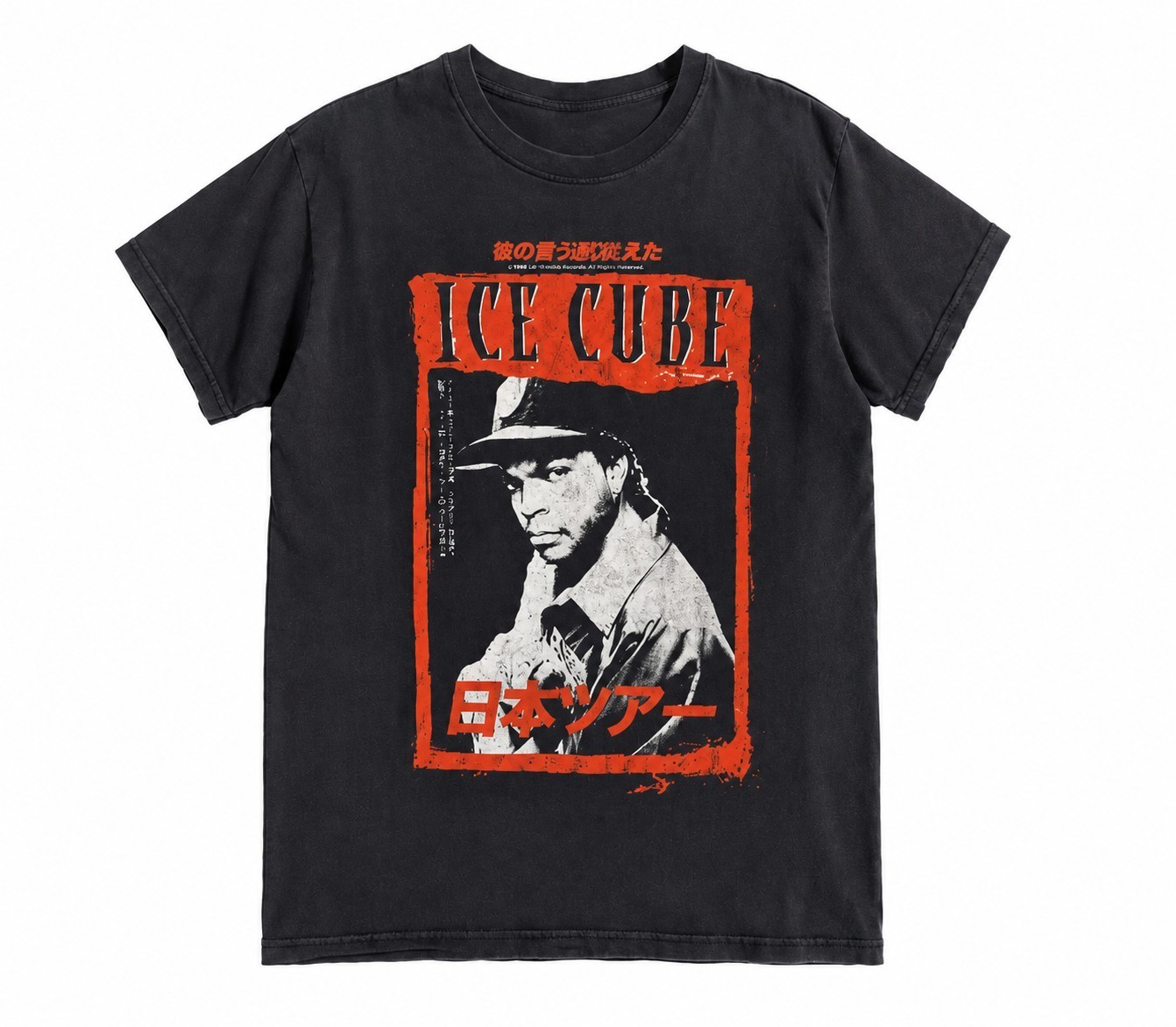 Ice Cube Unisex Adult Japanese Edition Long-Sleeve Shirt Logo Black Size M