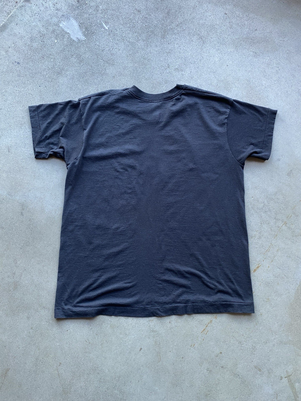 Vintage Screen Stars Pentagram Glitter Occult Pagan Sheer Thin Black T-Shirt XL gallery