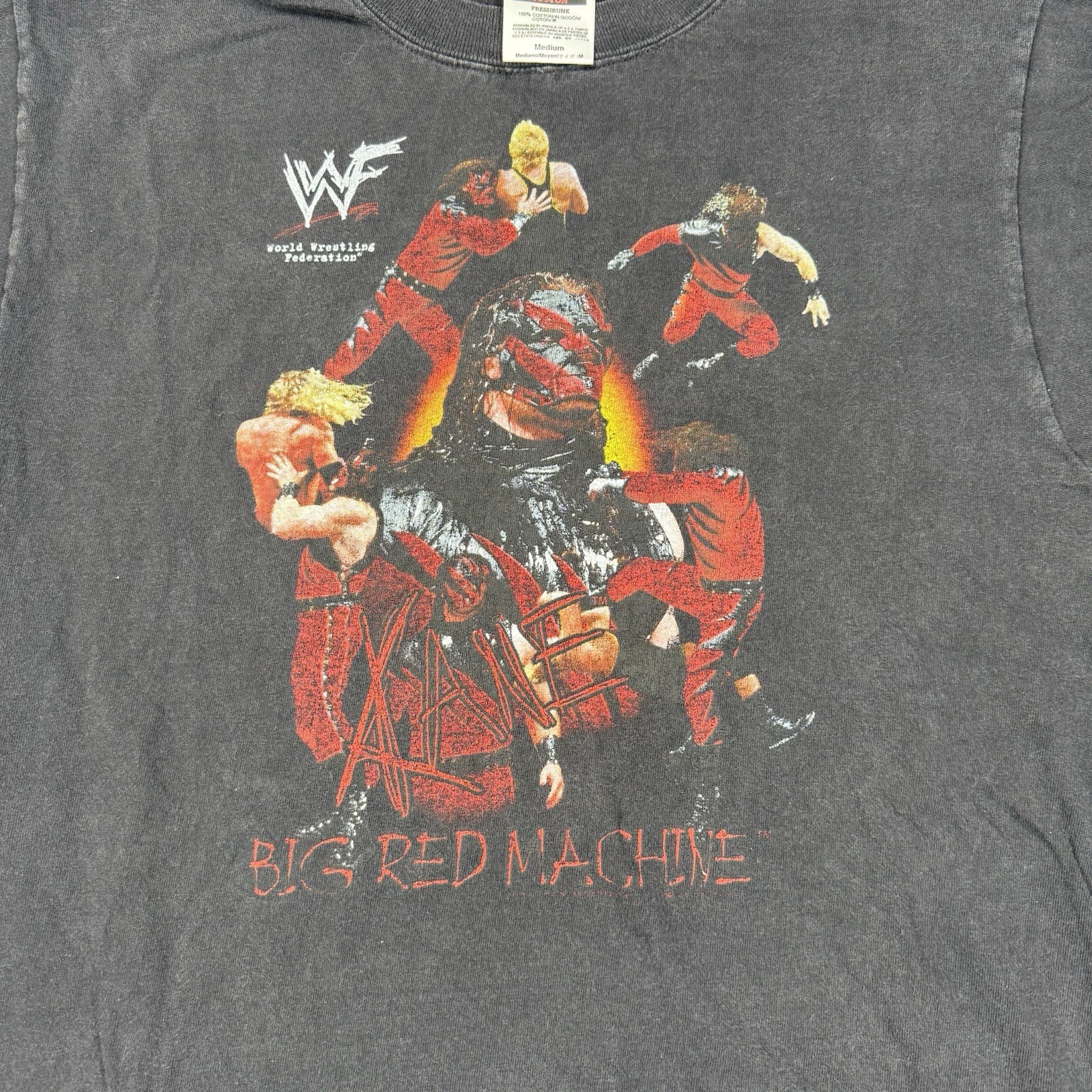 Vintage WWF Kane Wrestling T-Shirt Mens Medium Big Red Machine Tultex gallery