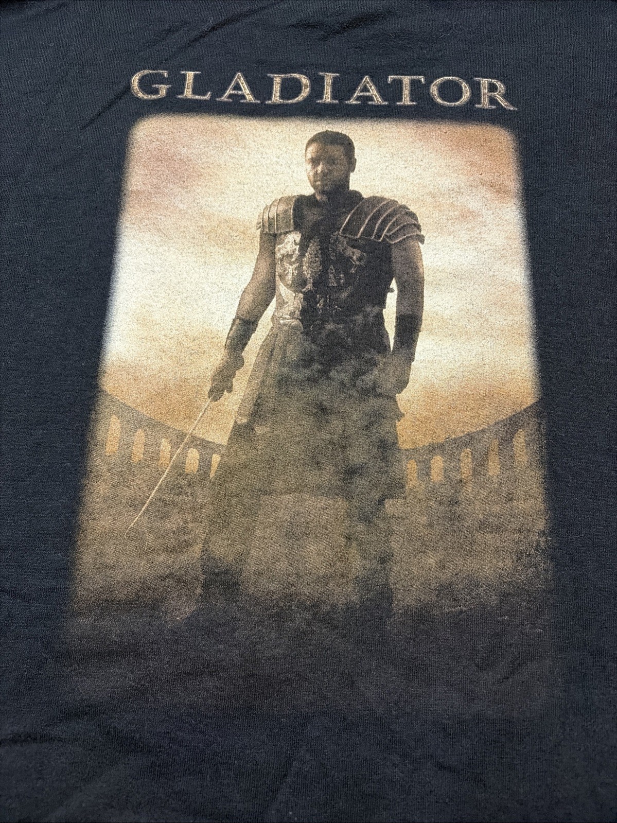 Vintage Y2K Gladiator Promo T Shirt Anvil Tag Maximus Russell Crowe Men’s LG gallery
