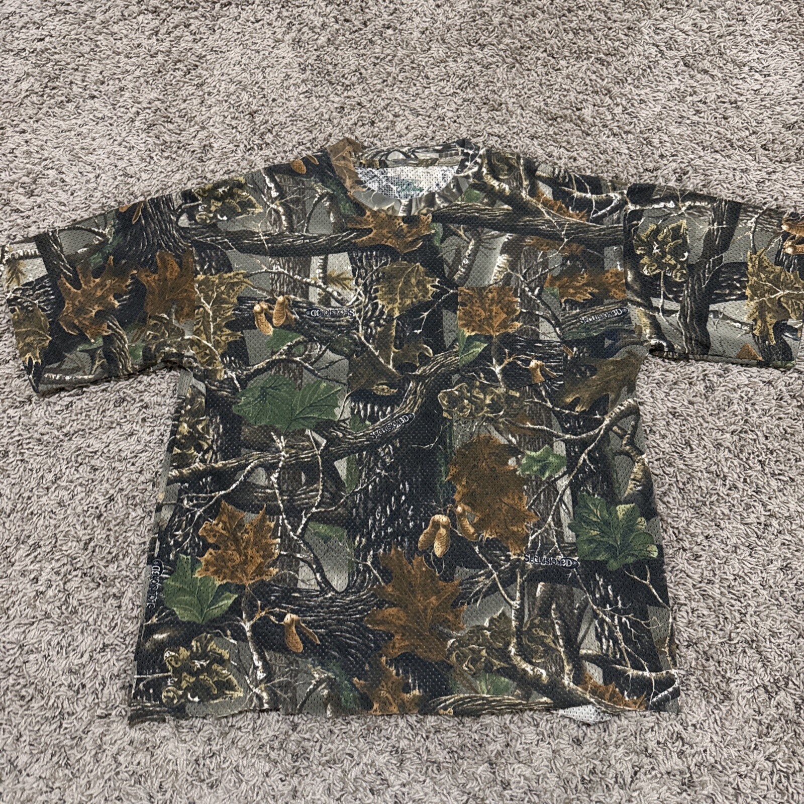 Cabelas Camo Hunting Boxy Cut Bottom T Shirt Mens Size Large Regular gallery